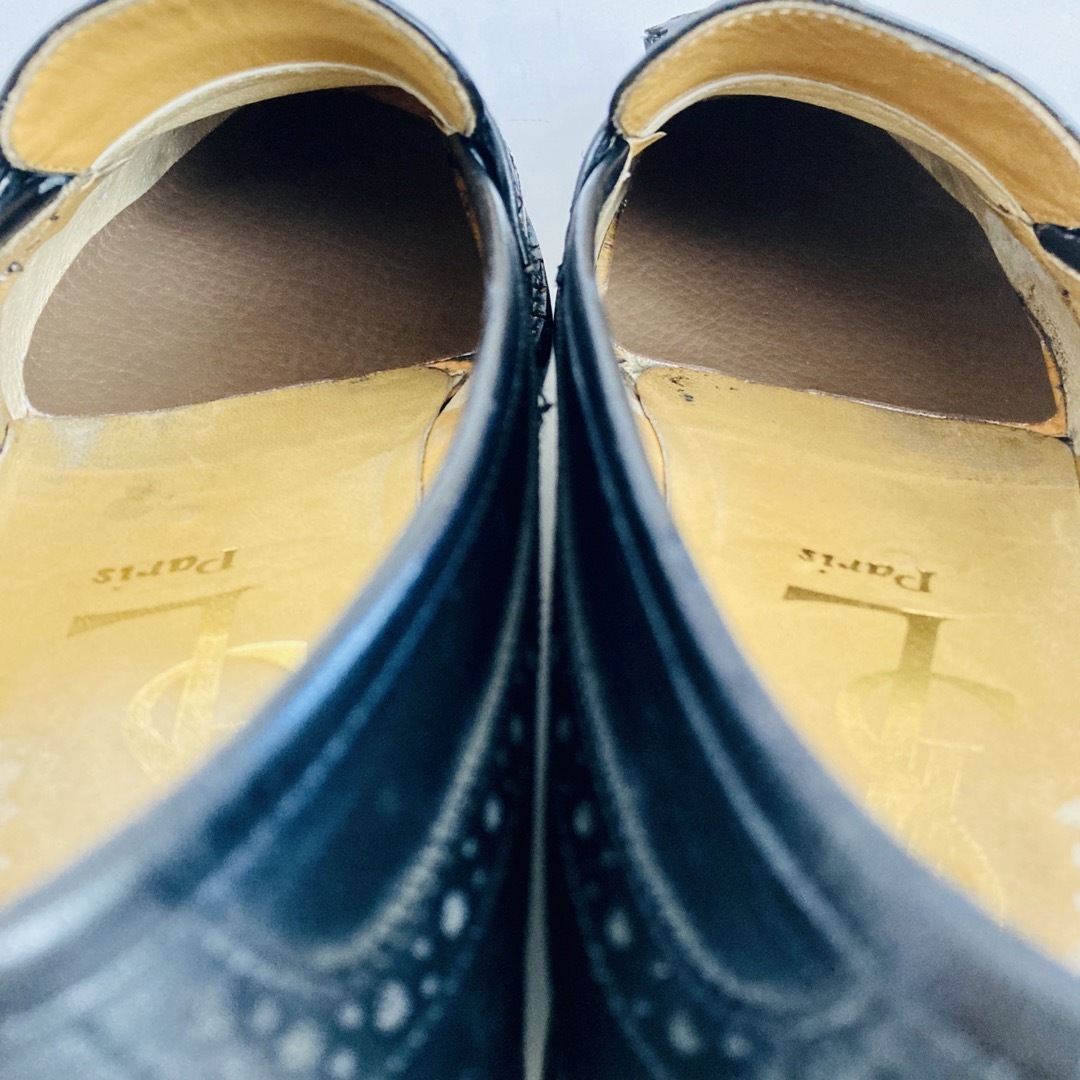 Yves Saint Laurent(イヴサンローラン)のイヴ サンローラン 黒 タッセルローファー 25cm 除菌・消臭済み メンズの靴/シューズ(ドレス/ビジネス)の商品写真