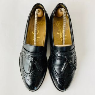 イヴサンローラン(Yves Saint Laurent)のイヴ サンローラン 黒 タッセルローファー 25cm 除菌・消臭済み(ドレス/ビジネス)