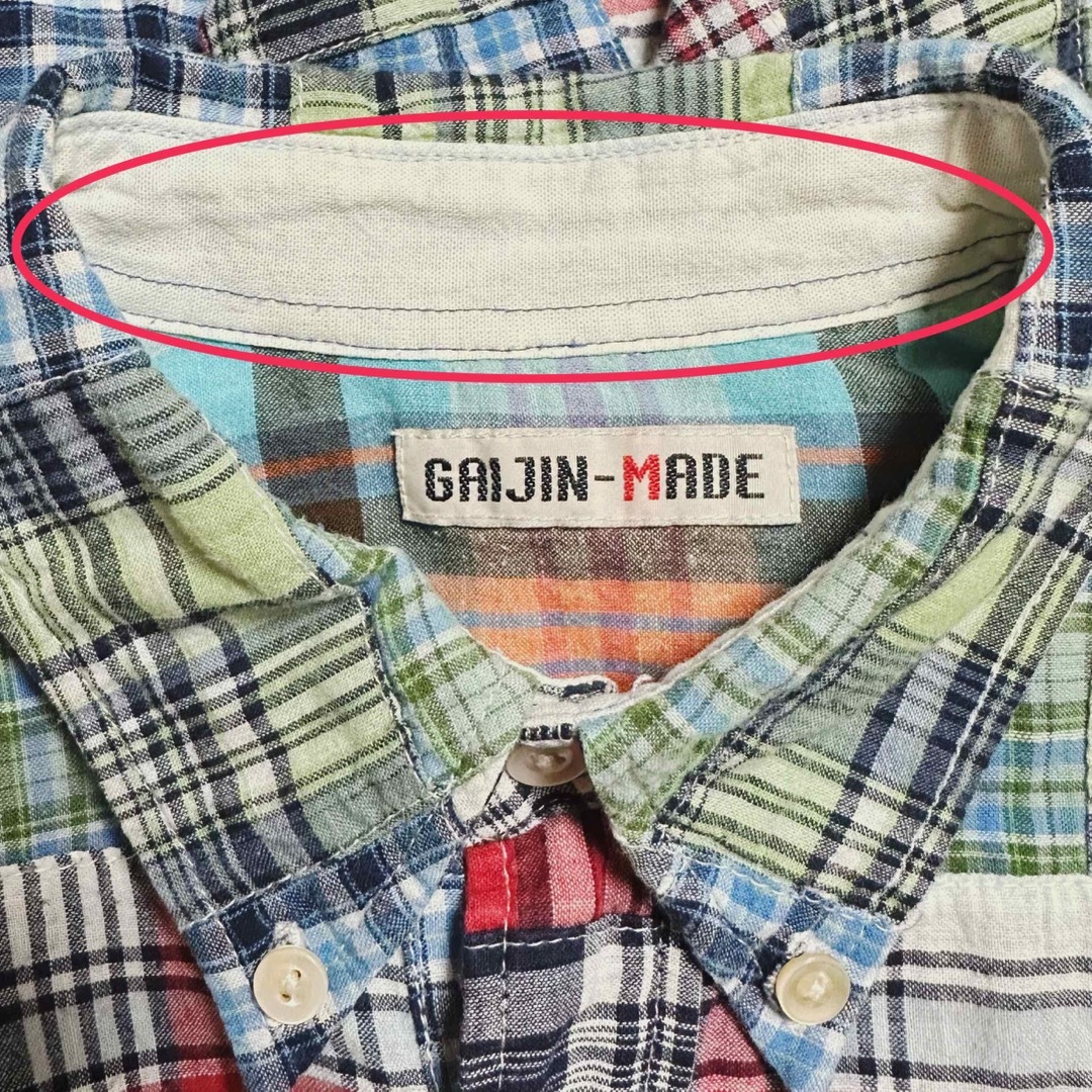 GAIJIN MADE - GAIJIN MADE ガイジンメイド パッチワーク 長袖シャツ