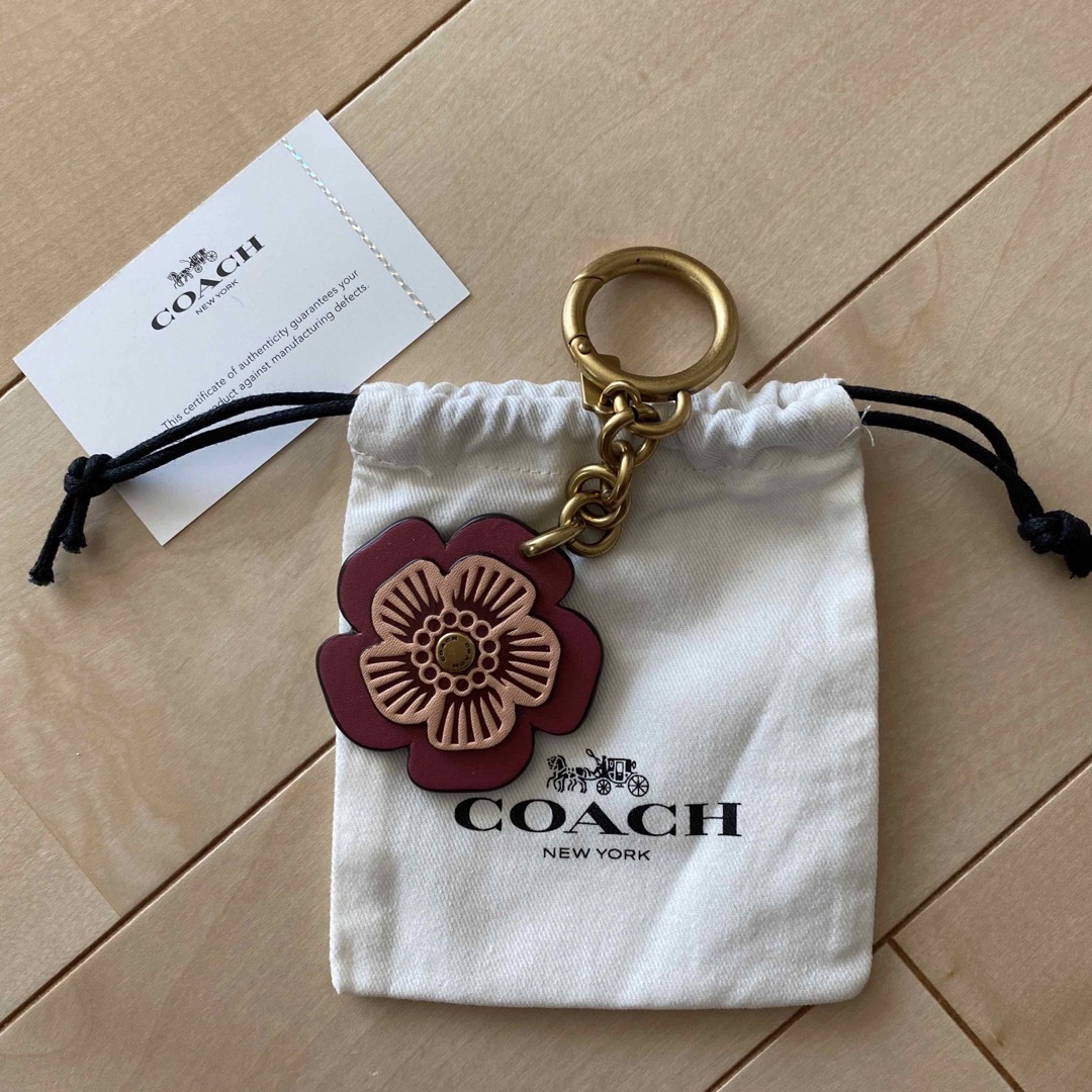 COACH ティーローズバッグチャーム　美品