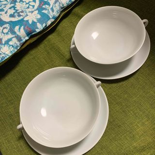 LA PORCELLANA BIANCA スープカップ　ソーサー 2SET(食器)