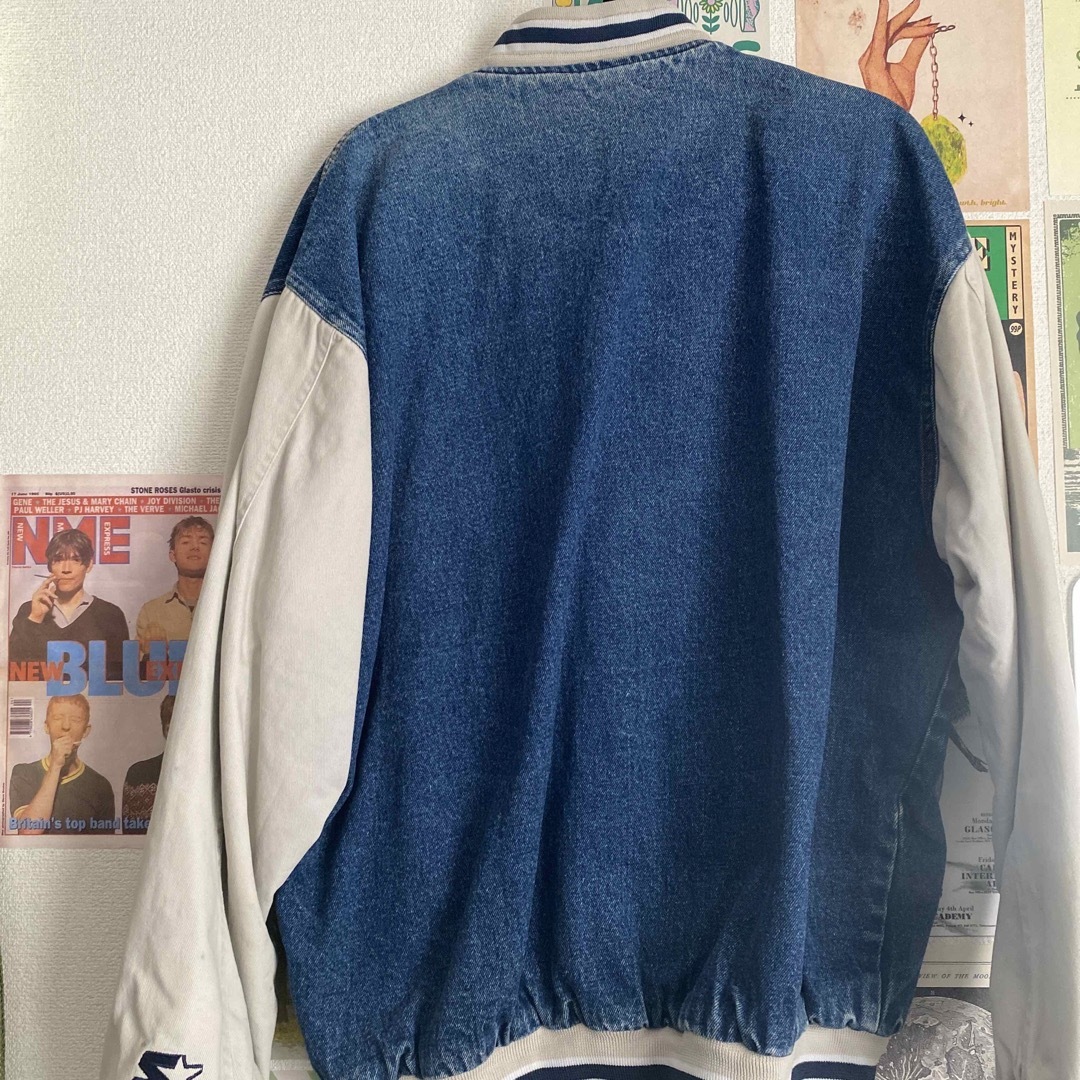 デニム スタジャン STARTER オーバーサイズ ブルゾン Lサイズ