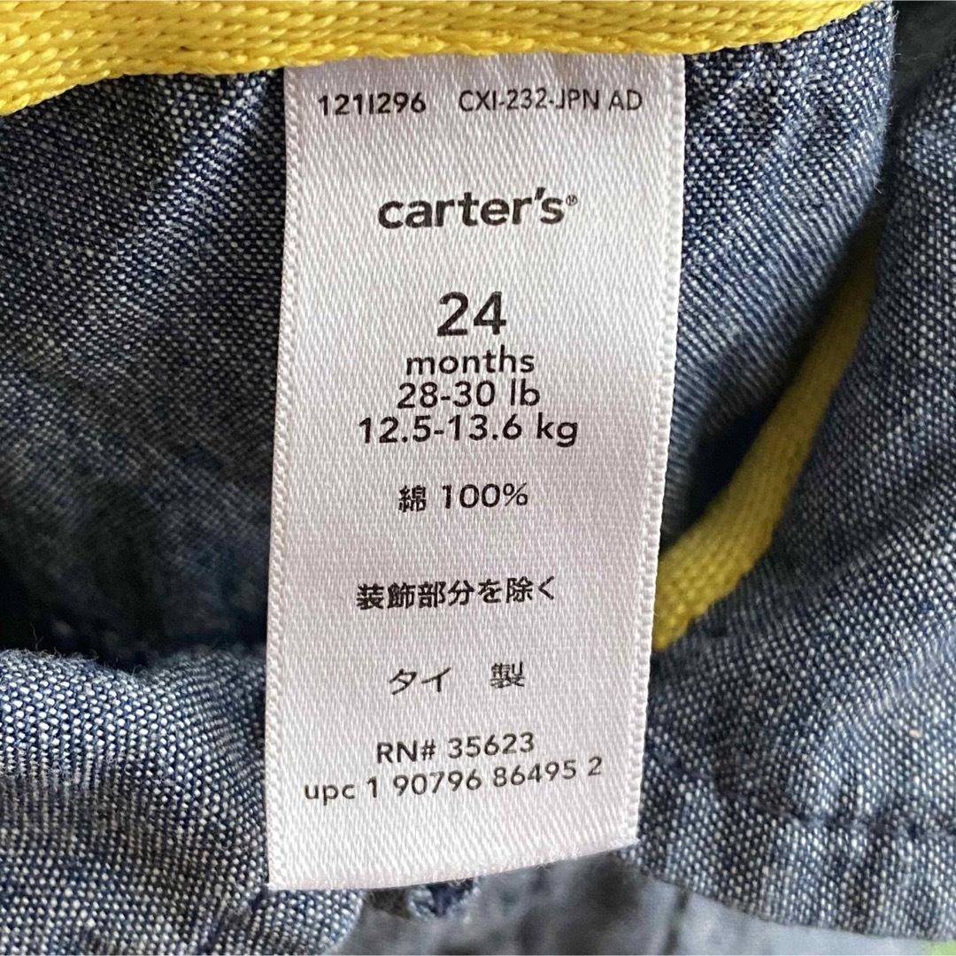 carter's(カーターズ)のデニム地ロンパース　24months キッズ/ベビー/マタニティのベビー服(~85cm)(ロンパース)の商品写真