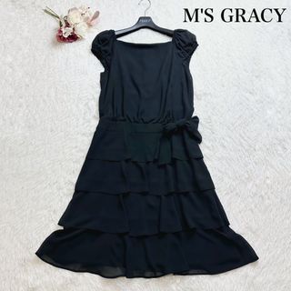 M'S GRACY - 【未使用タグ付き】M'S GRACY ひざ丈ワンピース 花柄