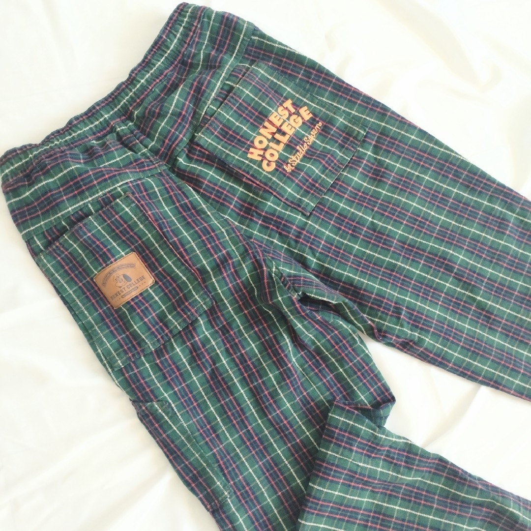 GU　スタディオセブン　チェック柄パンツ　緑　総柄　韓国ファッション　韓国男子 メンズのパンツ(ワークパンツ/カーゴパンツ)の商品写真