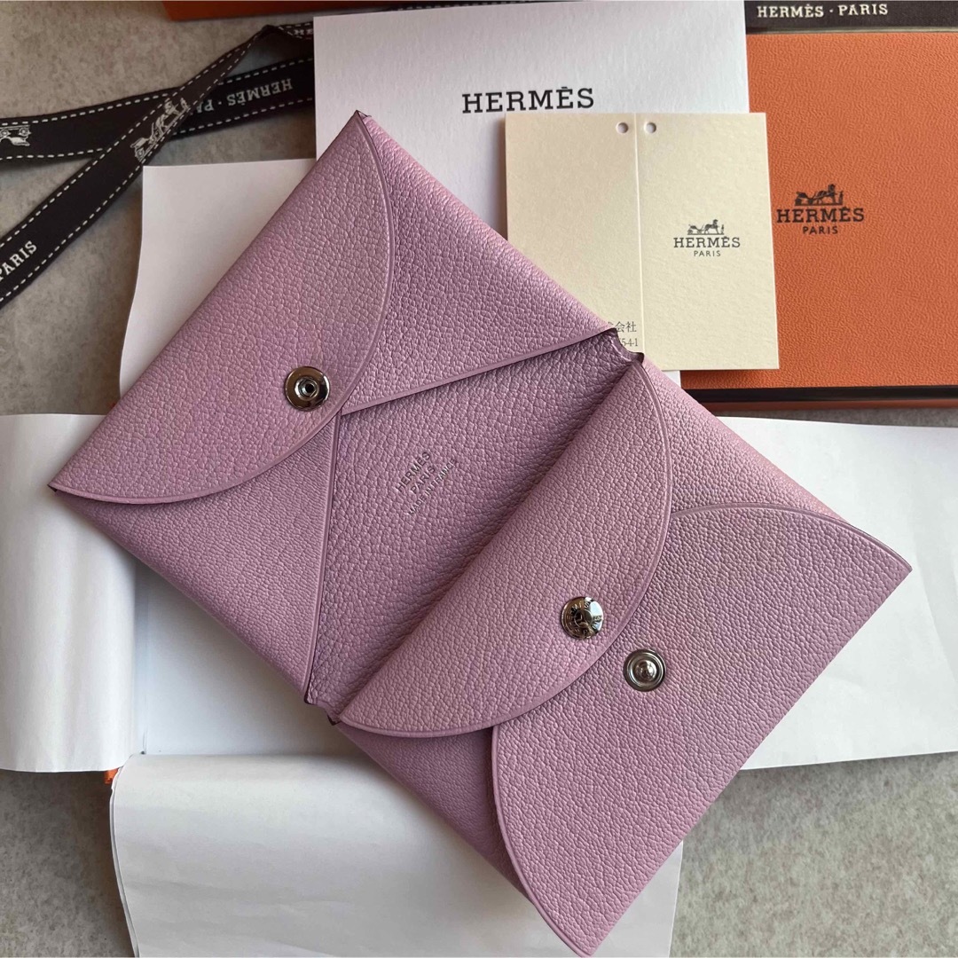 【新品未使用】HERMES カルヴィデュオ モーブシルヴェストル  シェーブル