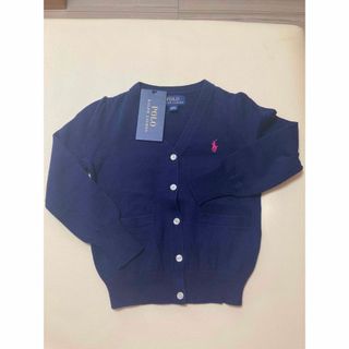 ポロラルフローレン(POLO RALPH LAUREN)の【新品タグ付】ラルフ女の子カーデ4T110cm(ピンクポニー)(カーディガン)