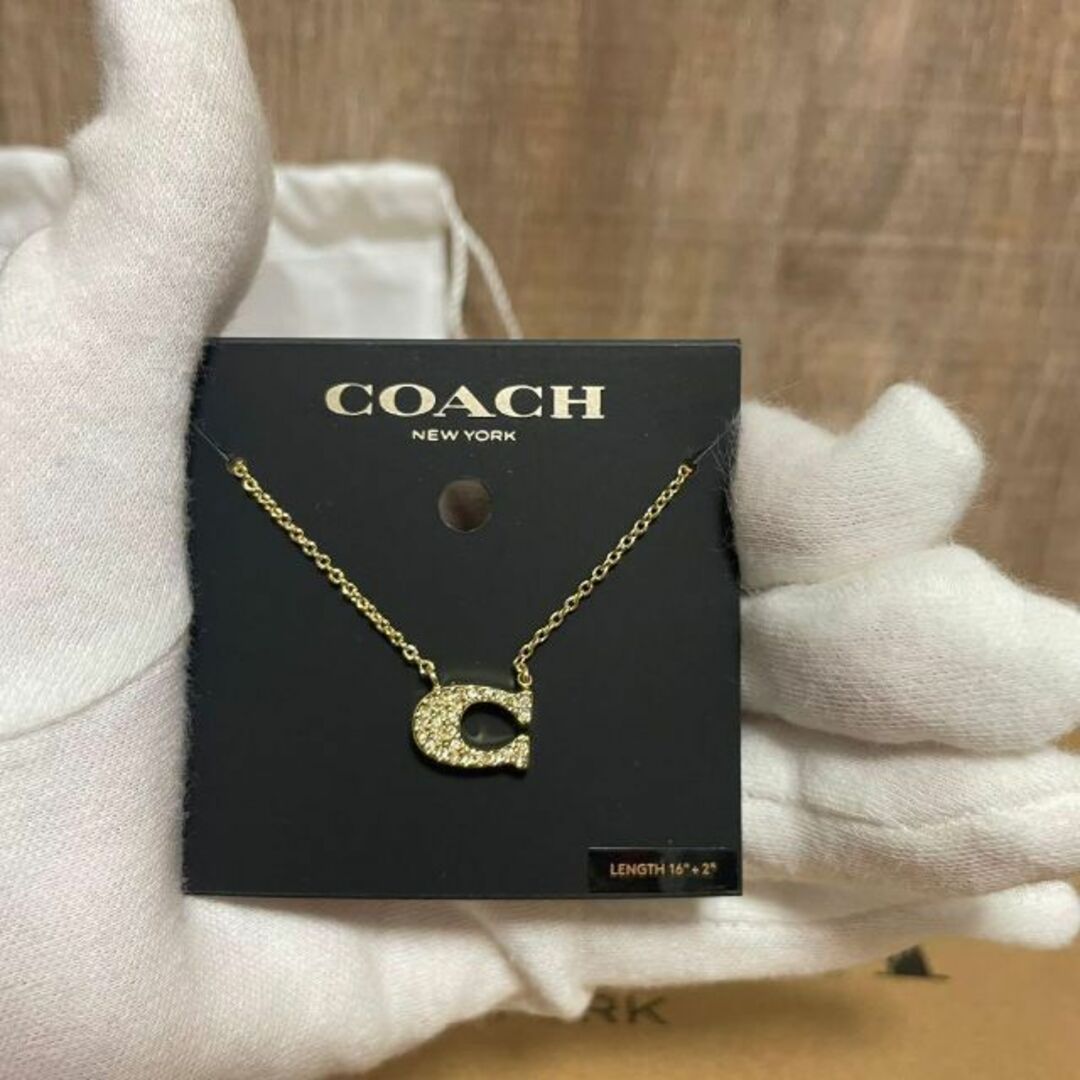 人気!! COACH コーチ シグネチャー ネックレス ゴールド 新品未使用