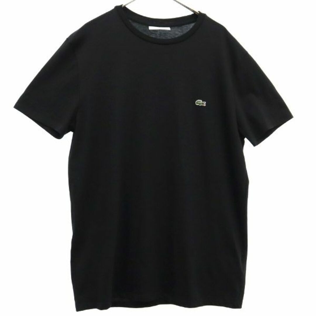 LACOSTE - ラコステ ワッペン 半袖 Tシャツ M ブラック LACOSTE ロゴ