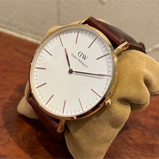 ダニエルウェリントン(Daniel Wellington)のダニエルウェリントン DW 腕時計 B40R8 40mm ゴールド 稼働品(腕時計(アナログ))