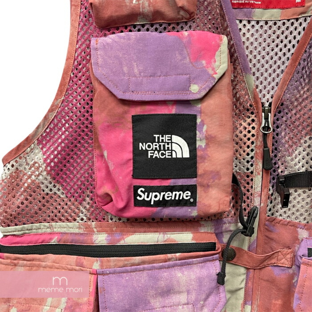 Supreme×THE NORTH FACE 2020SS Cargo Vest シュプリーム×ノースフェイス カーゴベスト メッシュ切替 バックロゴ刺繍 ピンク サイズM【230729】【-A】【me04】