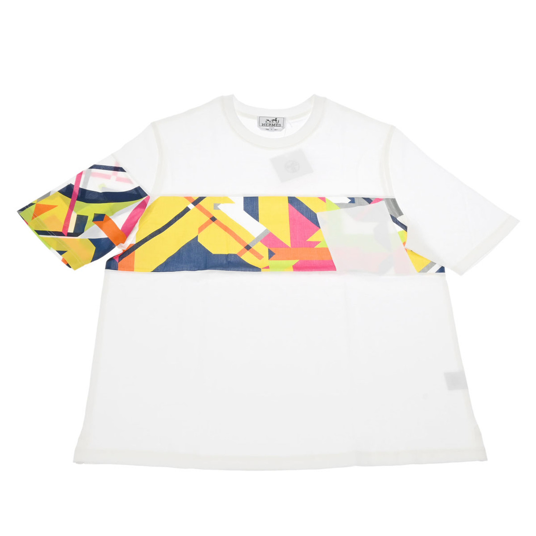 Hermes - エルメス Tシャツ プリントストライプポケット Lサイズ 半袖