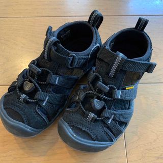 キーン(KEEN)の【Canaing様 専用】KEEN キーン　サンダル　17cm ブラック(サンダル)