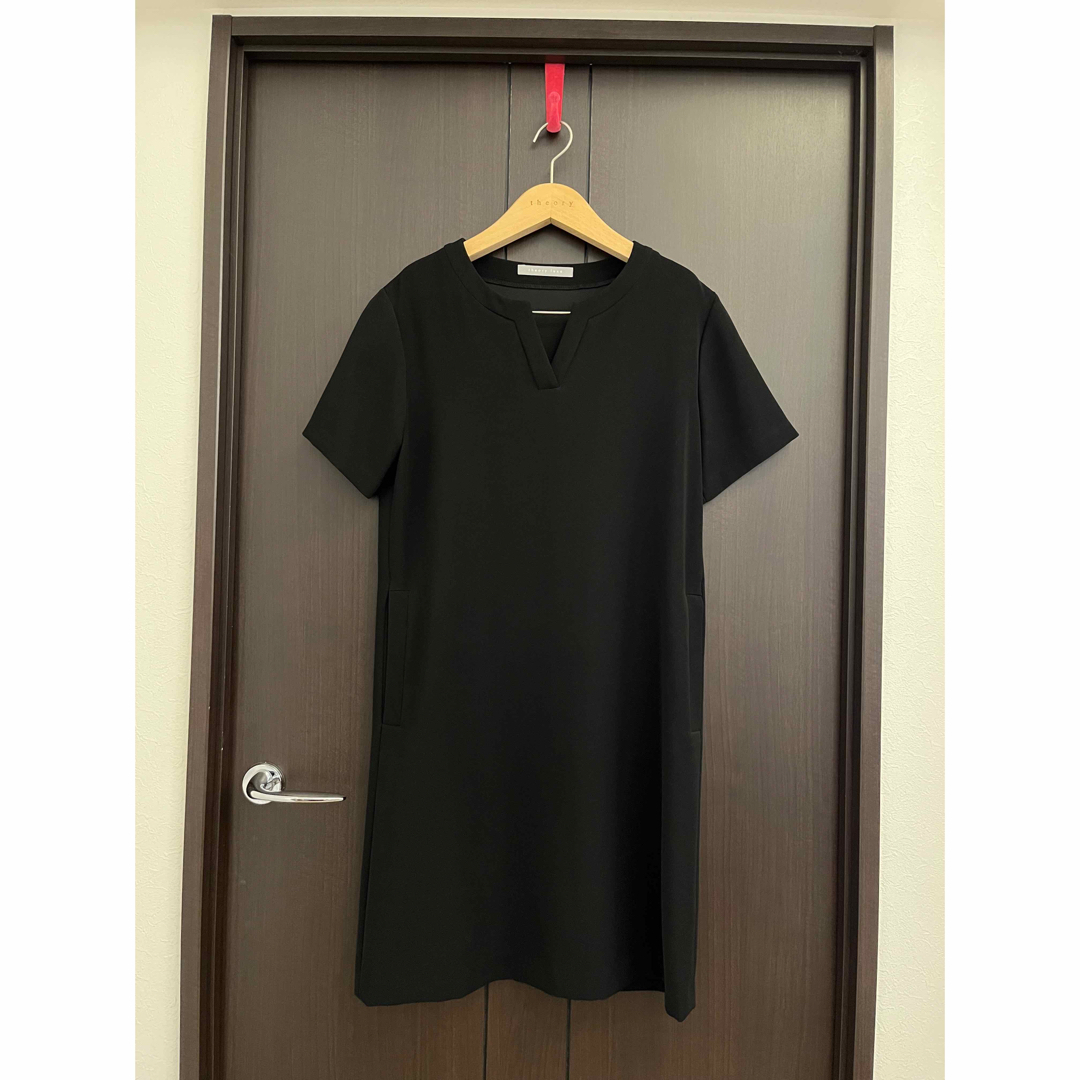 Theory luxe - theory luxe とろみ素材 スキッパーネックワンピース