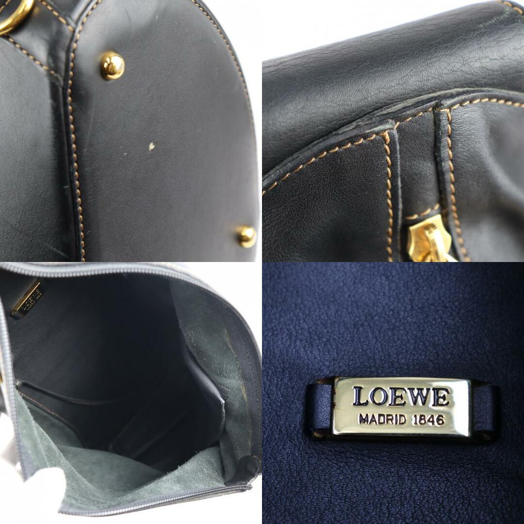 LOEWE ロエベ  アントン ショルダーバッグ  レザー   ブラック  ゴールド金具  クロスボディ バックパック アナグラム 【本物保証】 3