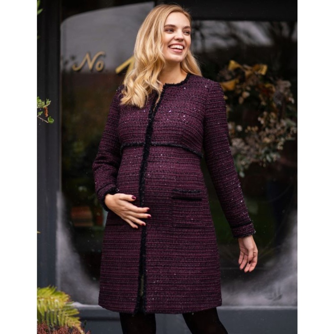 Seraphine 新品 UK8 キャサリン妃 ツイードマタニティコート