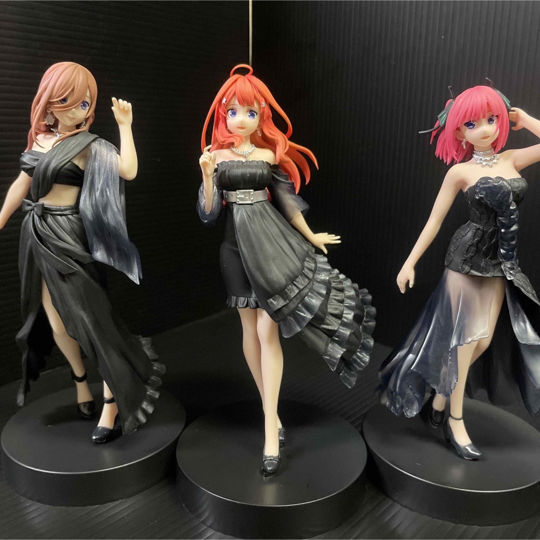五等分の花嫁 黒ドレス フィギュア 5点セット 五等分の花嫁 黒ドレス フィギュア 5点セット