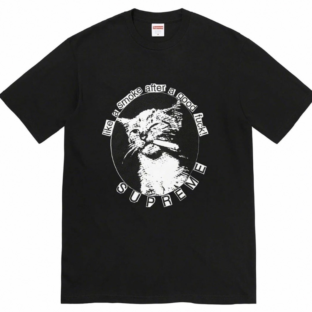 Supreme(シュプリーム)のSupreme Smoke Tee "Black" Tシャツ　XL 猫　ネコ メンズのトップス(Tシャツ/カットソー(半袖/袖なし))の商品写真