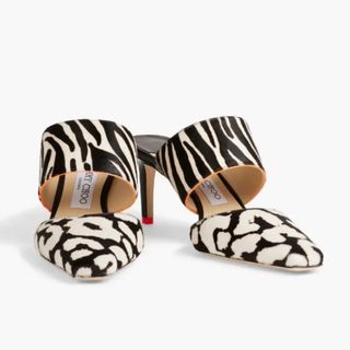 ジミーチュウ(JIMMY CHOO)の新品 Jimmy Choo Animal Print ミュール サンダル 34(ハイヒール/パンプス)