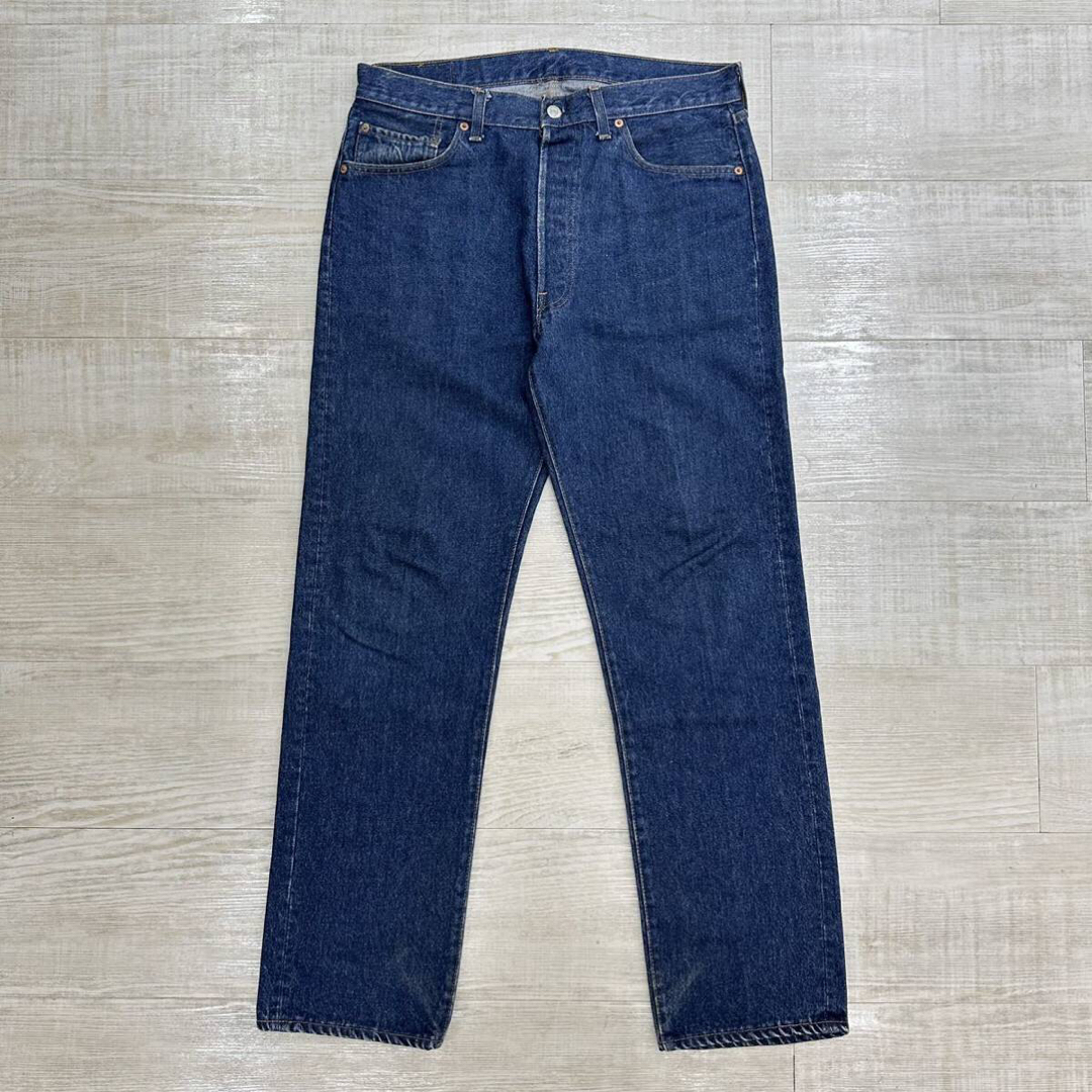 80s 希少 Vintage Levi's 501 内 シングル 黒カン デニム