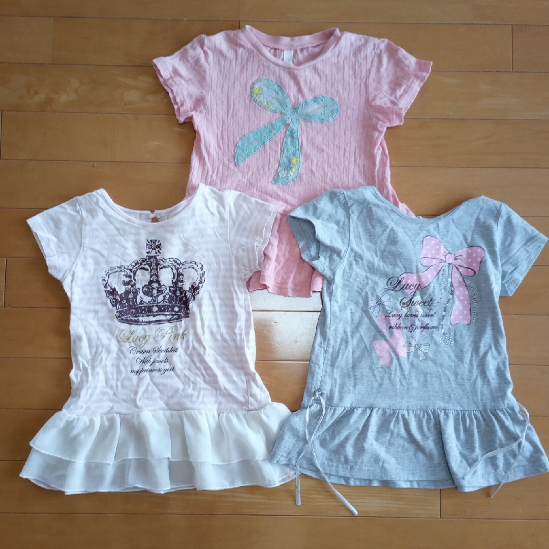 motherways(マザウェイズ)のチュニック３点セット キッズ/ベビー/マタニティのキッズ服女の子用(90cm~)(Tシャツ/カットソー)の商品写真