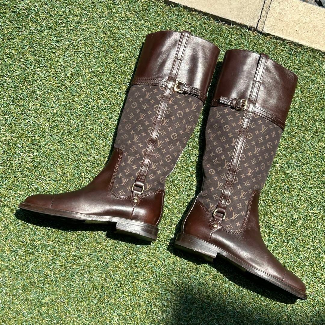 美品✨LOUIS VUITTON ルイヴィトン モノグラムミニラン ロングブーツ