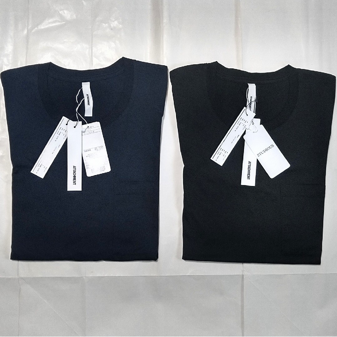 ATTACHIMENT(アタッチメント)の新品◆ATTACHMENT/2セット/ポケTee/メンズ/2/M位 メンズのトップス(Tシャツ/カットソー(半袖/袖なし))の商品写真