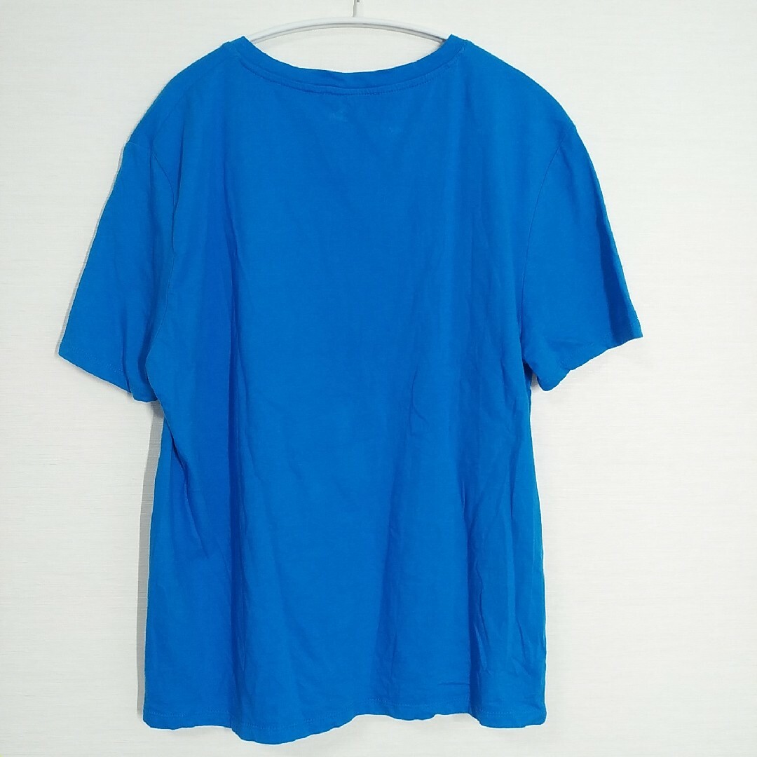 ZARA(ザラ)のZARA　レディース　半袖　Tシャツ　無地　青色　夏　L レディースのトップス(Tシャツ(半袖/袖なし))の商品写真