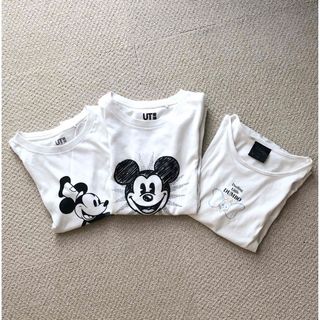 ユニクロ(UNIQLO)のディズニーTシャツ　３枚組(Tシャツ/カットソー)