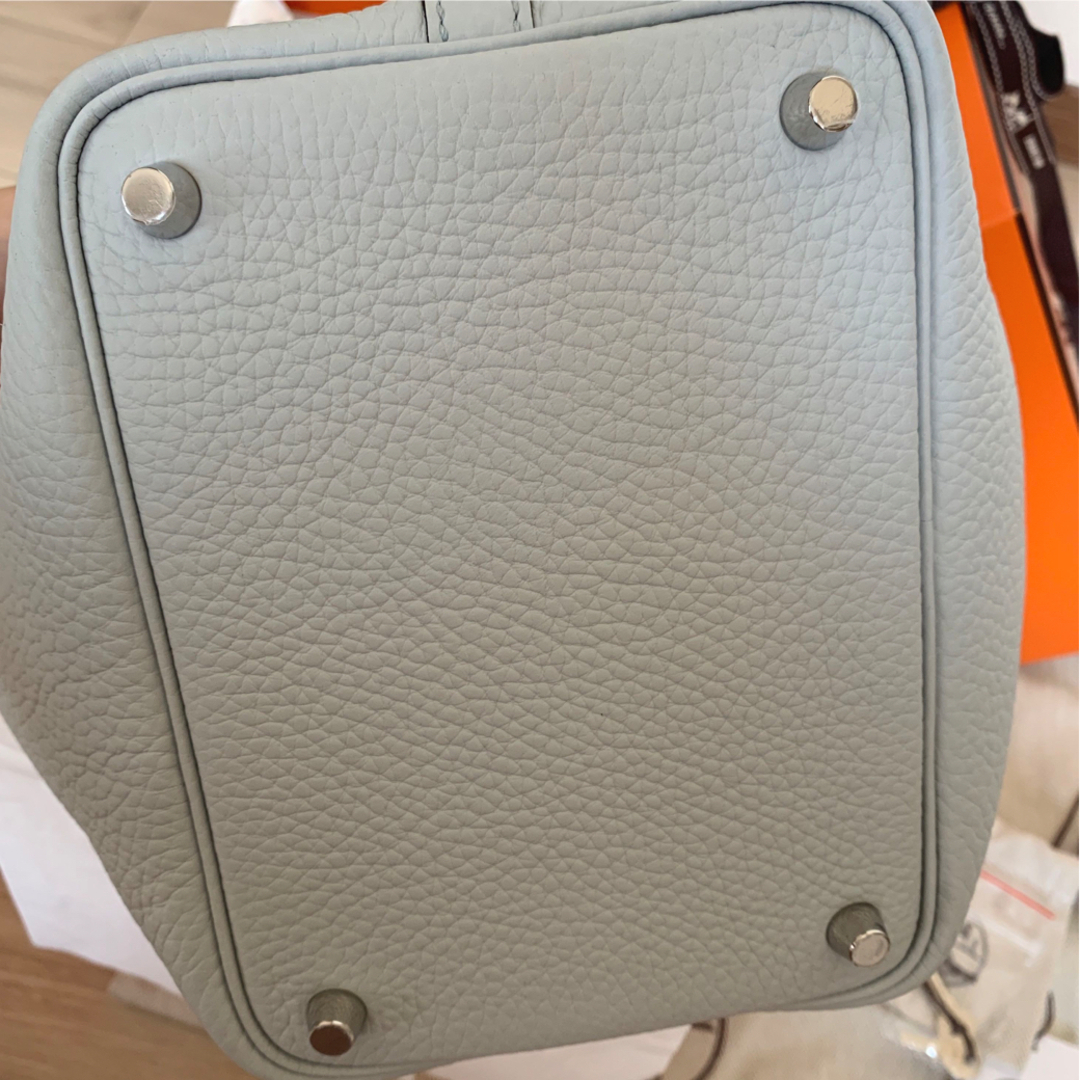 HERMES ピコタンロック PM ブルーペール シルバー金具