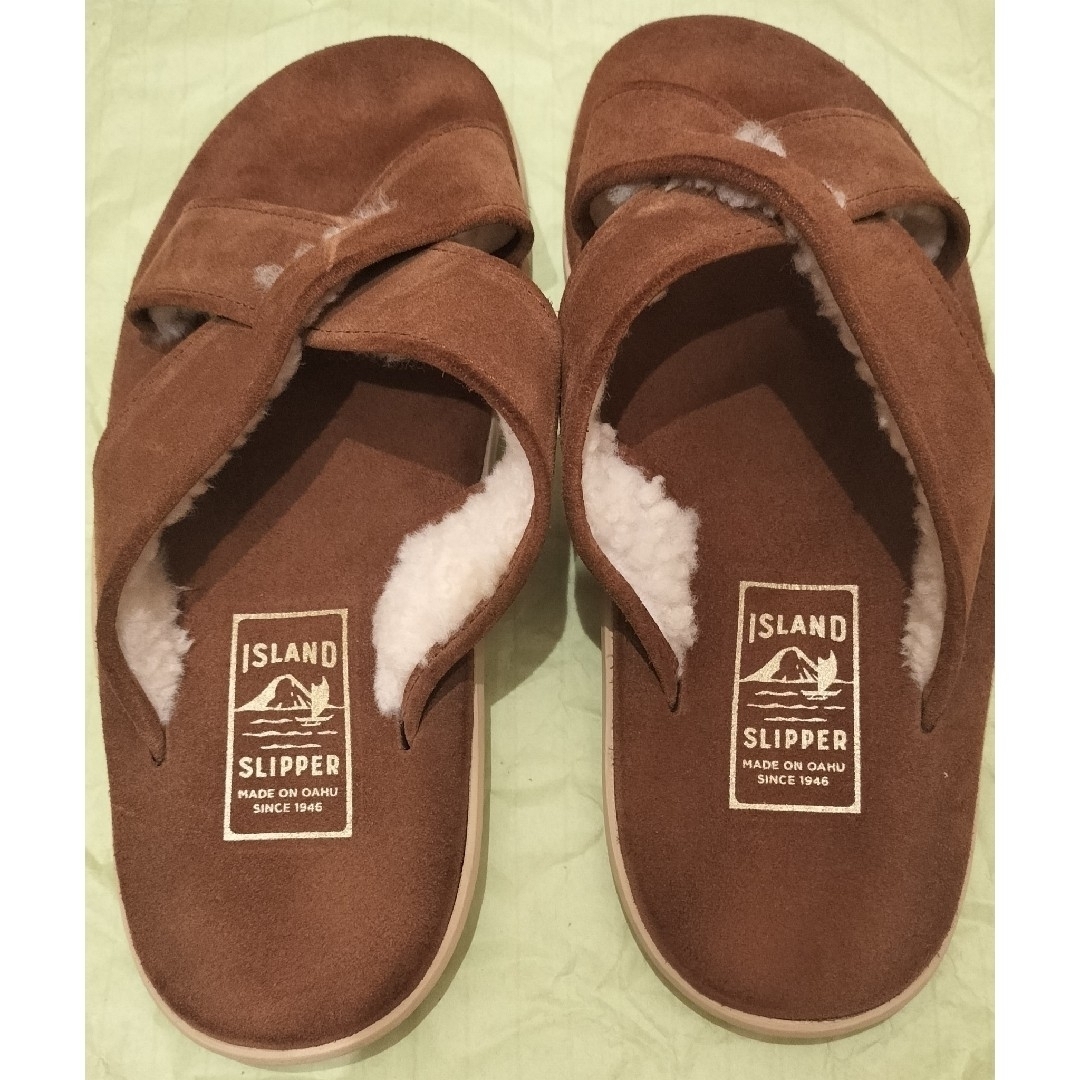 ISLAND SLIPPER(アイランドスリッパ)の希少品デザイン【ISLAND SLIPPER】 スエードメンズタウンサンダル メンズの靴/シューズ(サンダル)の商品写真