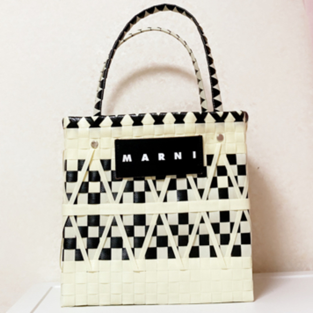 MARNI かごバッグ モザイクグリーン【国内正規品】-