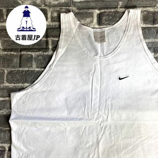 ナイキ(NIKE)のメキシコ製 ナイキ☆タンクトップ ワンポイント刺繍ロゴ ゆるだぼ 90s(タンクトップ)