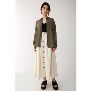 マウジー(moussy)のmoussy マウジー フロントボタンフレアスカート(ロングスカート)