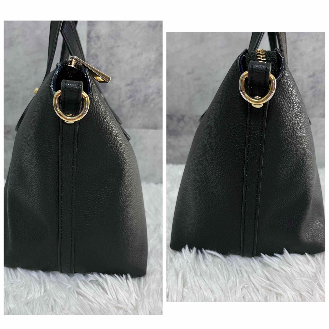 極美品 トプカピ TOPKAPI 2way ハンド ショルダー レザー ブラック