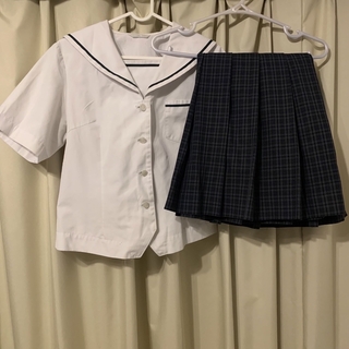 8点セット】本物 高校女子制服 ブレザー ベスト スカート 制服シャツ