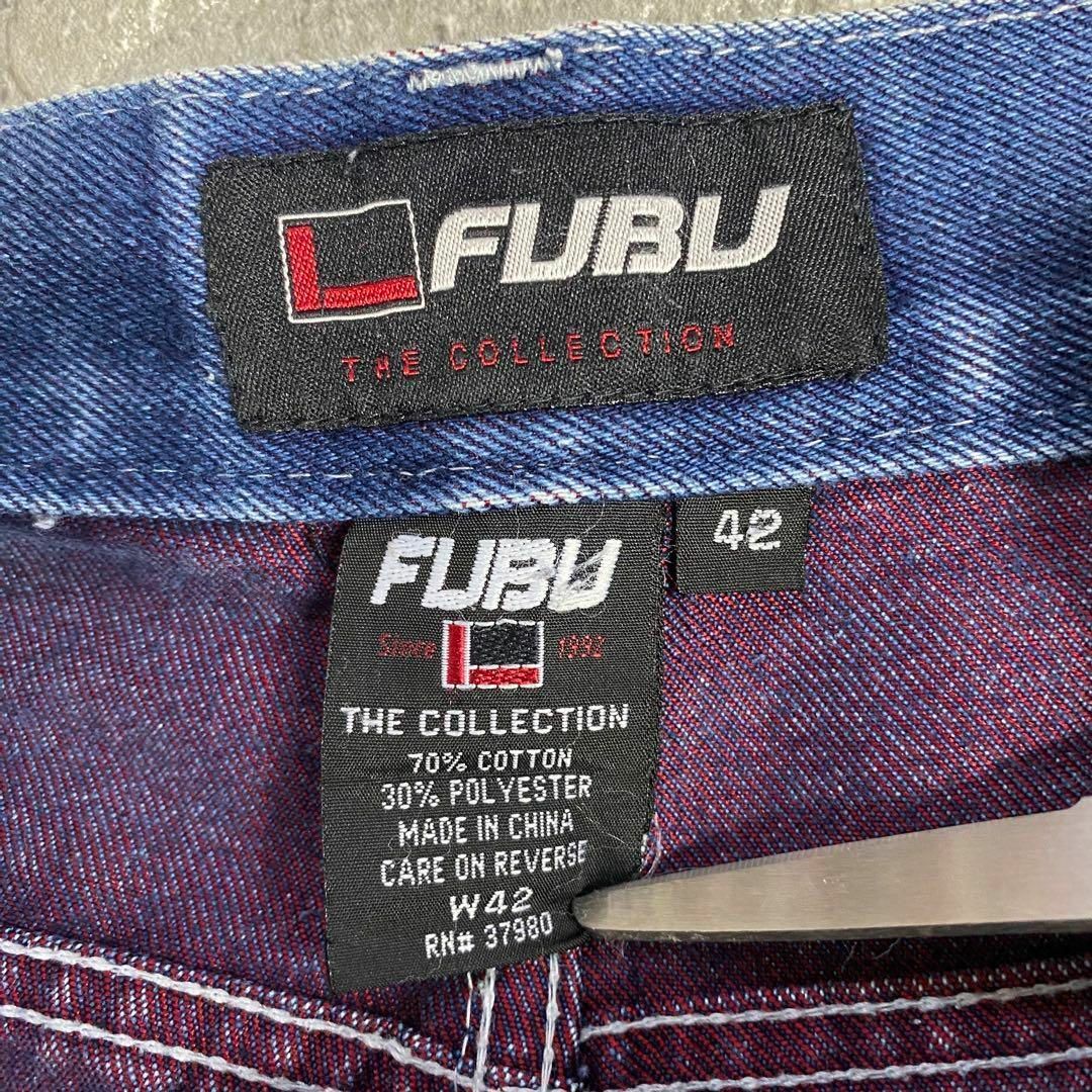 FUBU(フブ)のFUBU☆デニムショートパンツ ペインターパンツ US古着 ゆるだぼ メンズのパンツ(ショートパンツ)の商品写真