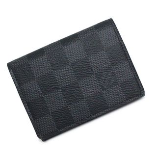 ヴィトン(LOUIS VUITTON) ダミエ 名刺入れ/定期入れ(メンズ)(ブラック