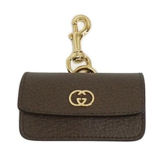 グッチ(Gucci)のグッチ エチケットバッグ ホルダー ペット アクセサリー デメトラ ブラウン 茶 ゴールド金具 692956 箱付 GUCCI（新品・未使用品）(犬)