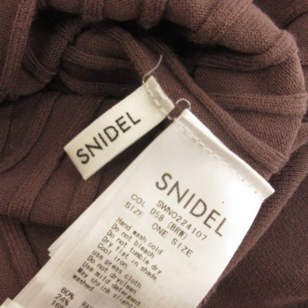 SNIDEL - スナイデル 22AW ノースリ ワンピース ニット ロング