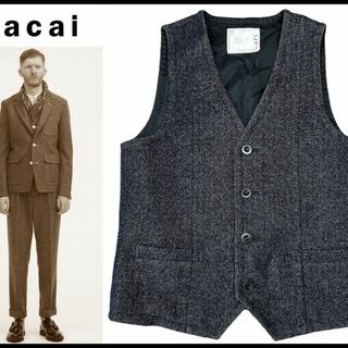 クロップド ツイードベスト　sacai 最終値下げ