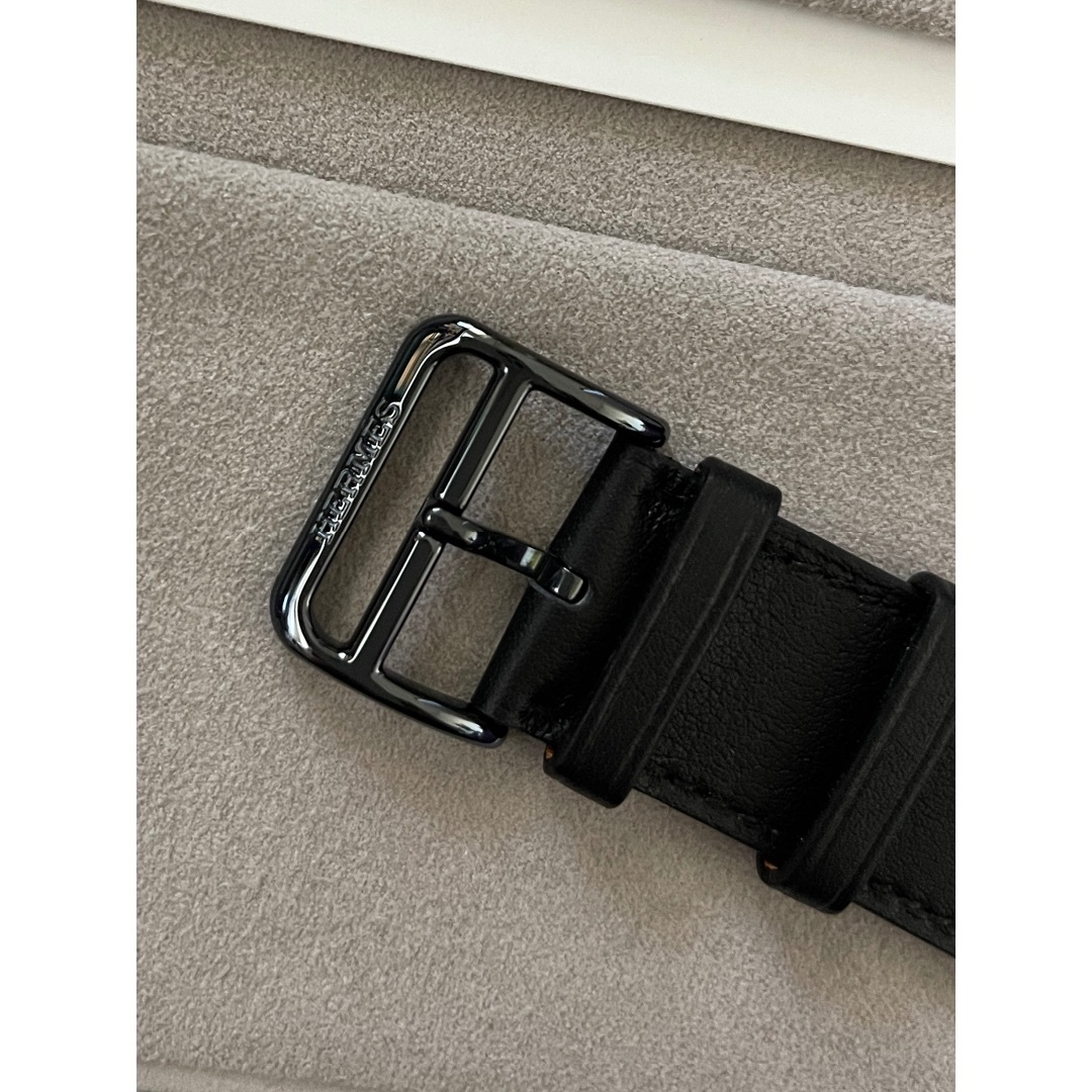 アップルウォッチ 専用 エルメス レザーベルト　Apple Watch 黒カラー