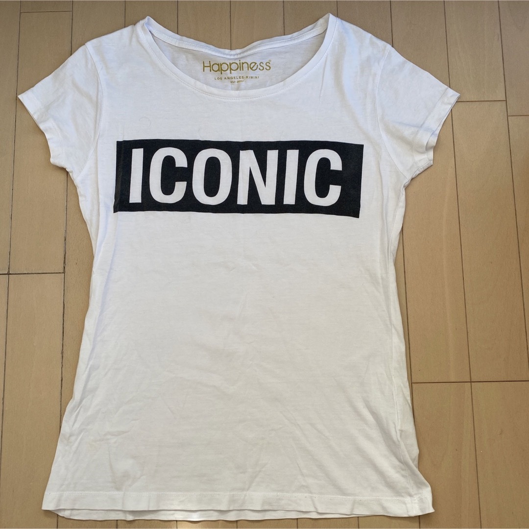 ANGLOBAL SHOP(アングローバルショップ)のhappiness10 ハピネステン　ICONIC Tシャツ レディースのトップス(Tシャツ(半袖/袖なし))の商品写真