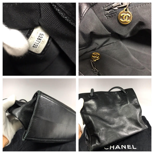 CHANEL - 正規品‼️CHANEL ココマーク ラムレザー トートバッグ GR12②