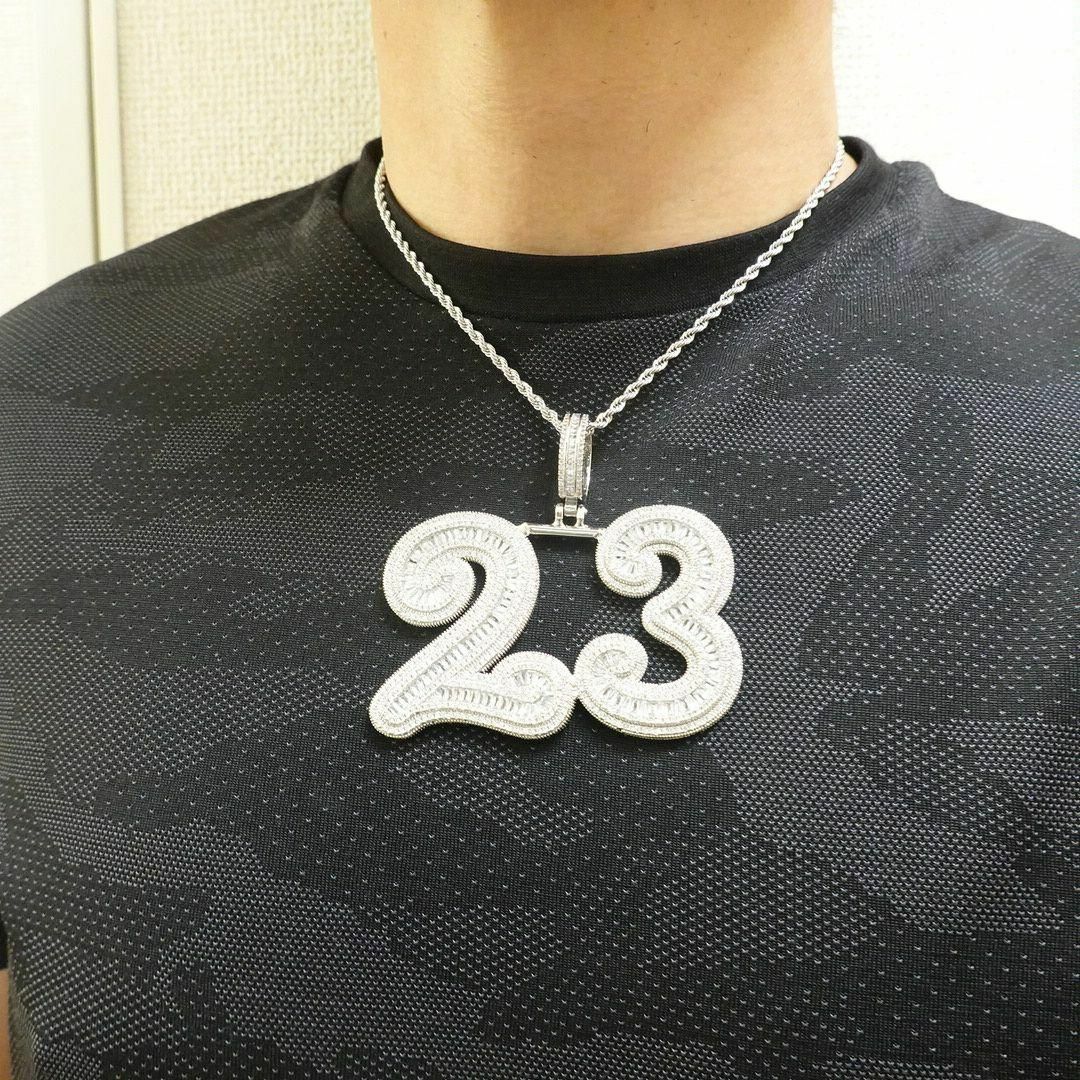 ビッグ レター 23 シルバー ブリンブリン メンズのアクセサリー(ネックレス)の商品写真