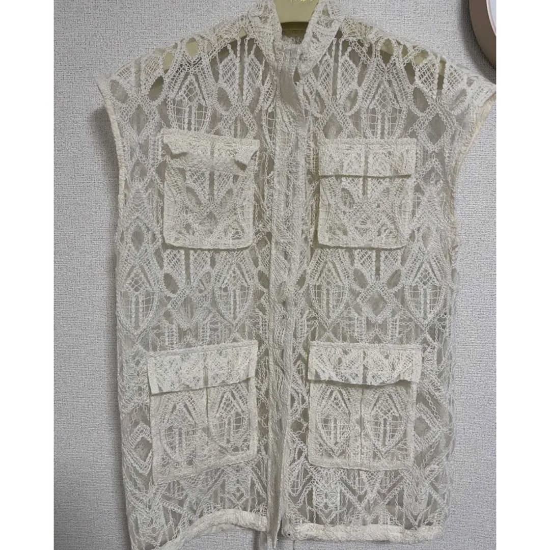 アメリヴィンテージ　LACE WORKPOCKET VEST