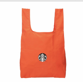スターバックス(Starbucks)のスタバ BEAMS ポケッタブルエコバッグ オレンジ スターバックス ビームス(エコバッグ)