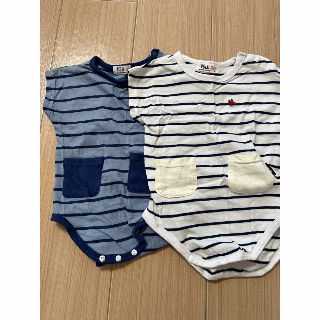 POLO RALPH LAUREN - ポロ ラルフローレン ボーダー ロンパース 夏休み
