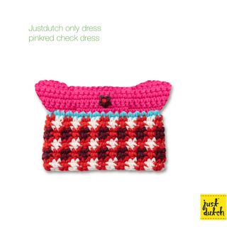 ミッフィー(miffy)のjustdutch miffy melanie dress pink check(あみぐるみ)