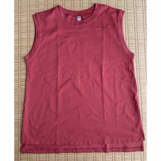 ユニクロ(UNIQLO)のエアリズムコットンクルーネックT（ノースリーブ）(Tシャツ(半袖/袖なし))